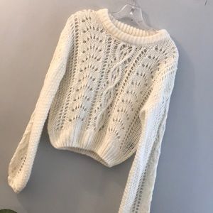 Ivory knit sweater